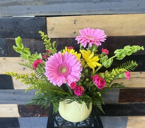 Yellow Tulip Arrangement